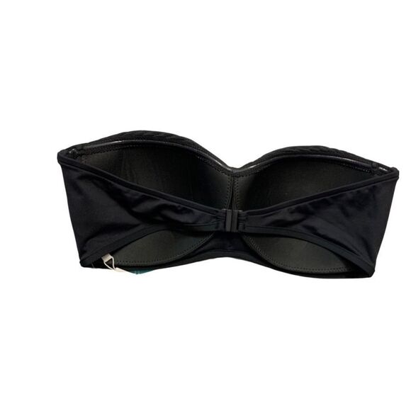 Seafolly Black Quilted Bustier Bandeau Bikini Top - Picture 4 of 5